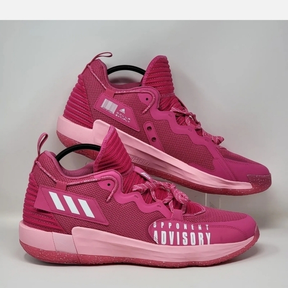 Adidas Dame 7 SM EXTPLY Basketball Sneaker Pink Blast Men’s Size 19 GW7909 New